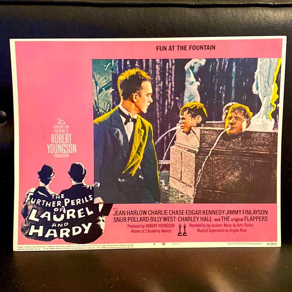 Vintage Original 1967 Lobby Card “The Further Perils of Laurel and Hardy”!
